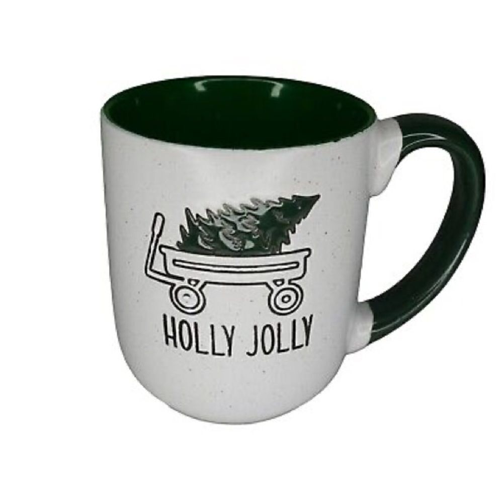 Christmas "Holly Jolly" Coffee Mug • NWT